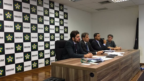 Rio police press conference on Wednesday 17 August