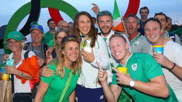 Annalise Murphy (centre) is looking forward to a breather