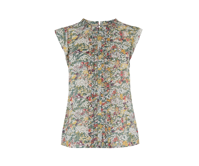 Oasis has a feminine frill top that's perfect for a day to night look for £32
