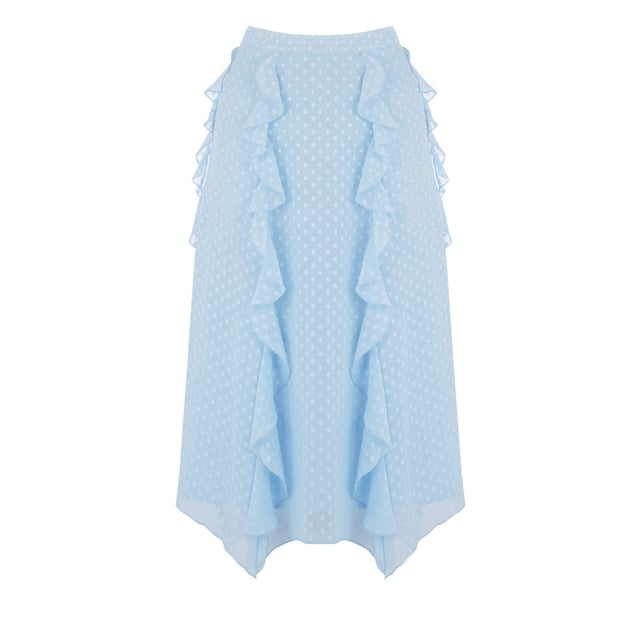 This A-line midi skirt from Warehouse has a simple and sweet frill to brighten up your day for €64