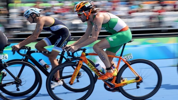 Keane on his bike at the Olympic Games in Rio