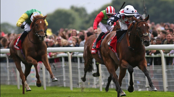 Heartbreak City powers away from his rivals on the Knavesmire