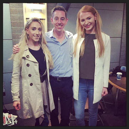 Chloe & Jamie O' Herlihy with Ryan Tubridy