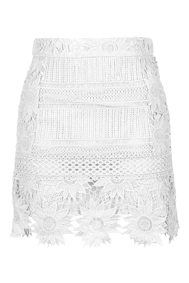 White lace hotsell festival skirt