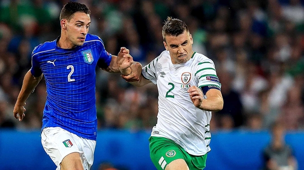 Seamus Coleman in action against Italy at Euro 2016