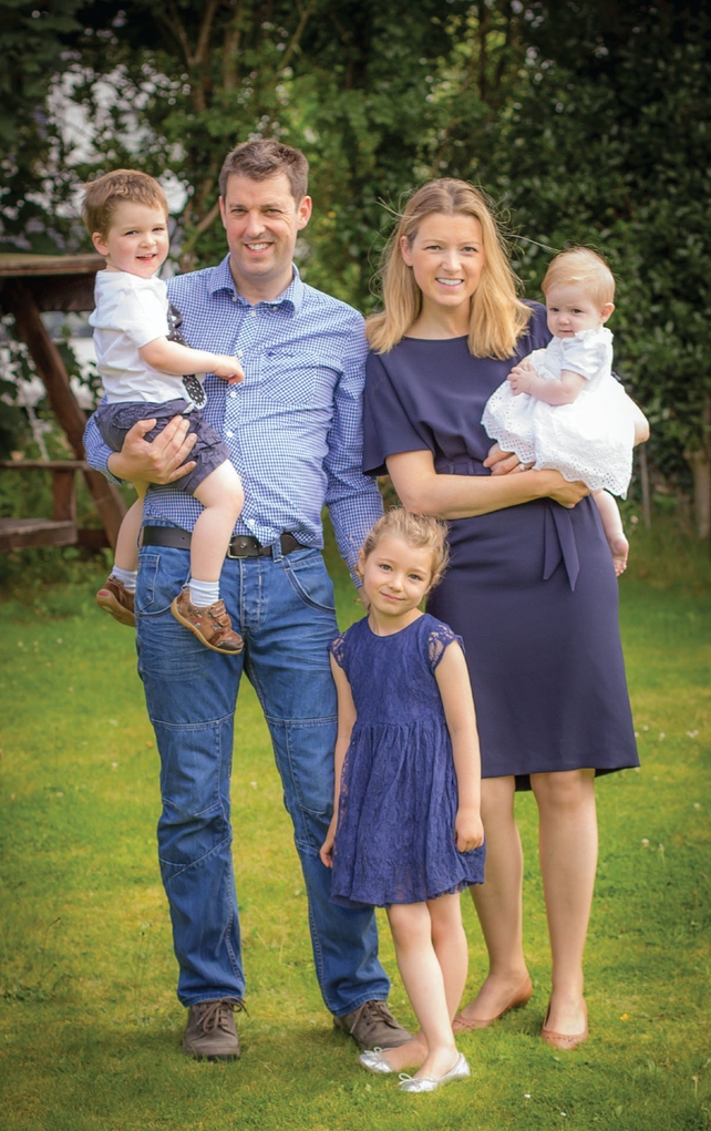 John and Edel Walsh with their three children