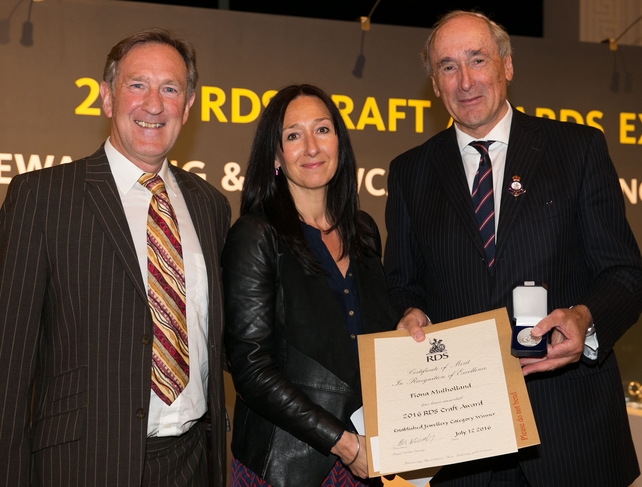 Fiona Mulholland at the 2016 Jewellery RDS Crafts Awards.