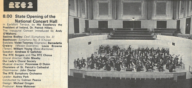 Official State Opening of National Concert Hall in RTE Guide
