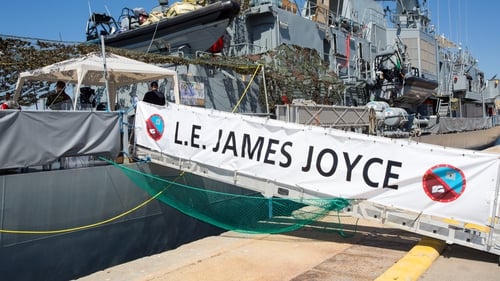 423 people were taken on board the LÉ James Joyce