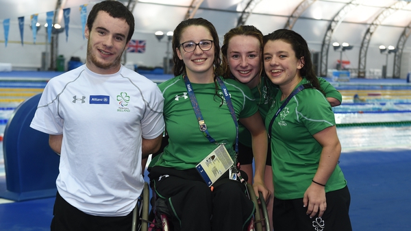 The Irish paralympic swimming team are representing their country on the biggest stage