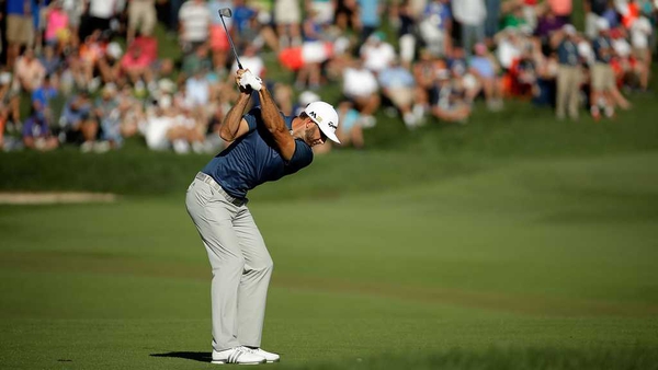 Dustin Johnson moved to the top of the FedEx Cup standings with victory at Crooked Stick