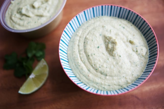 Hummus with coriander and lime from Mummy Cooks