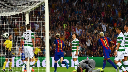 Lionel Messi helped himself to a hat-trick as Barca ran riot