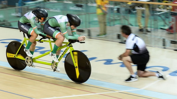 Katie-George Dunlevy and Eve McCrystal powered to gold on their tandem