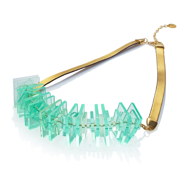 Scribble & Stone's Perspex Cube Necklace