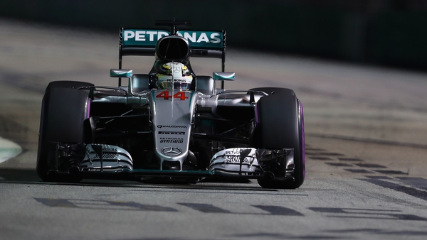 Lewis Hamilton was seventh in the practice session following mechanical problems