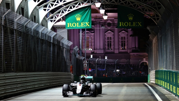 Nico Rosberg is on top going into tomorrow's Singapore GP