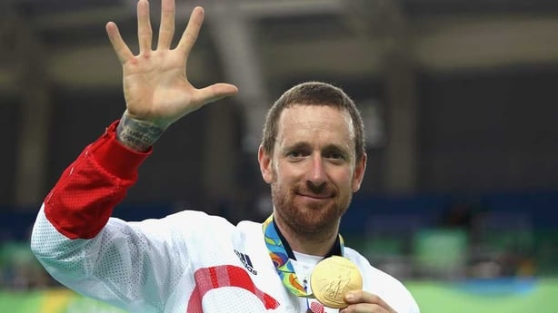 Bradley Wiggins with Olympic gold