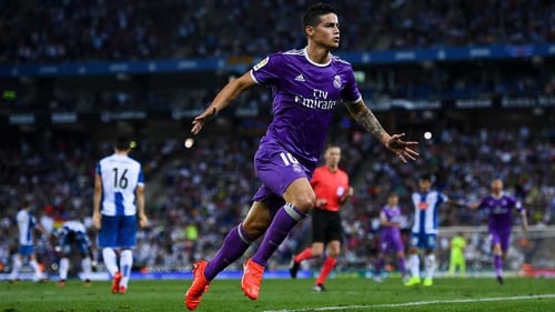James Rodriguez opened the scoring for Real Madrid