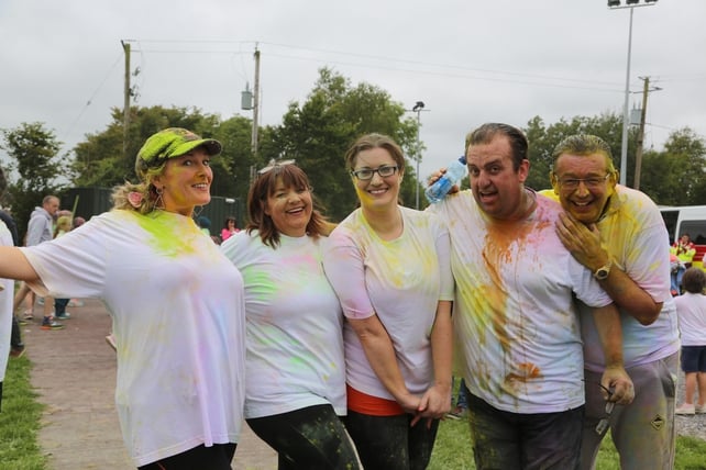 The leaders looking bright after their 5km colour run