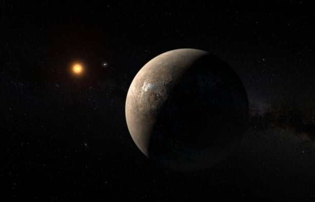 This artist’s impression shows the planet Proxima b recently discovered using ESO facilities (Pic: ESO)