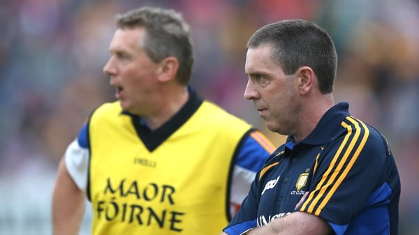 Clare joint-managers Gerry O'Connor (r) and Donal Maloney