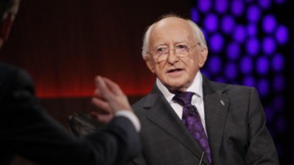 President Michael D. Higgins is one of the guests on this week's Late Late Show