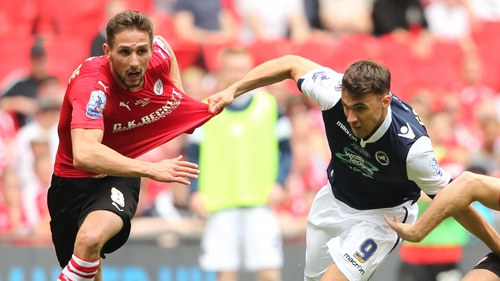 Conor Hourihane (L) has been called up to Martin O'Neill's extended panel