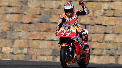 Marc Marquez earned the 64th pole of his career