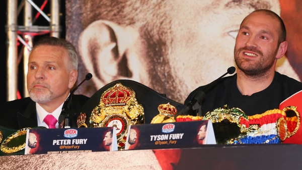 Trainer Peter Fury and Tyson