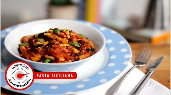 Watch the video below to make Operation Transformation's Pasta Siciliana!