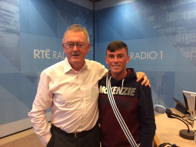 Séan O'Rourke with Darren Collins