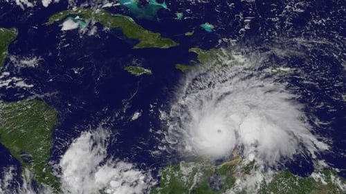 Hurricane Matthew is currently in the Caribbean Sea