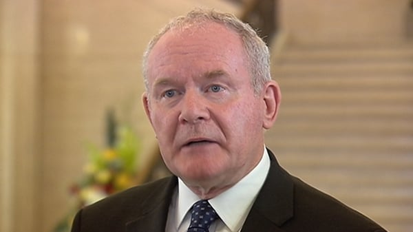 Martin McGuinness is travelling to Houston and San Francisco