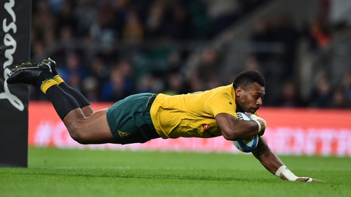 Samu Kerevi goes over for his first try