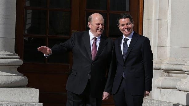 Budget 2017 Pascal Donoghue and Michael Noonan
