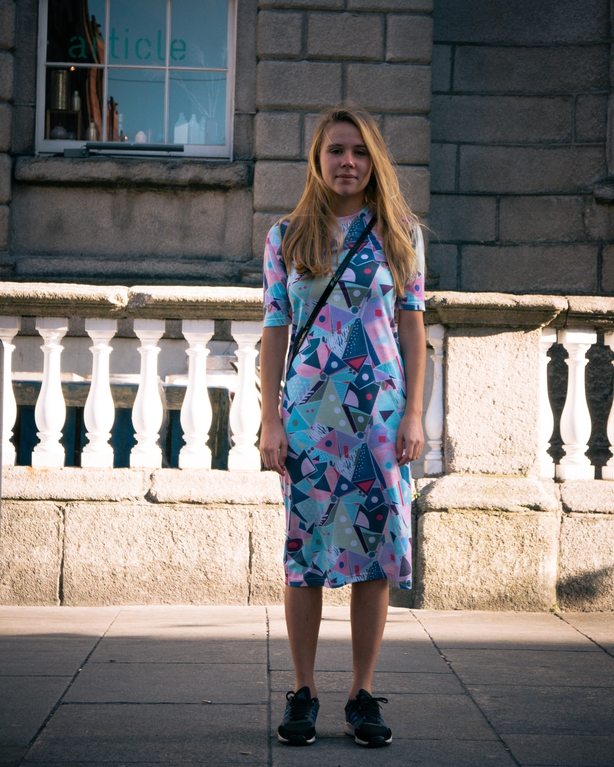 Axelle's miro-esque print is perfect for a bright October day in Dublin!