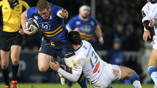 Sean Cronin is tackled Castres' Thomas Combezou in their last meeting