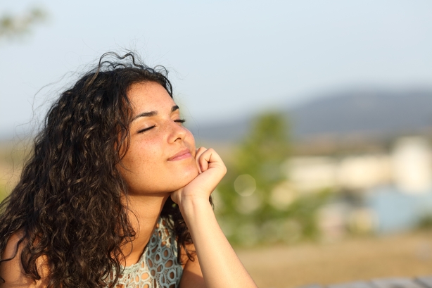calm woman