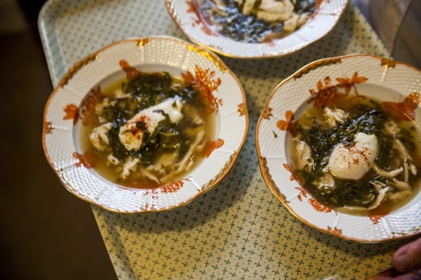 Sorrel Soup with Eggs