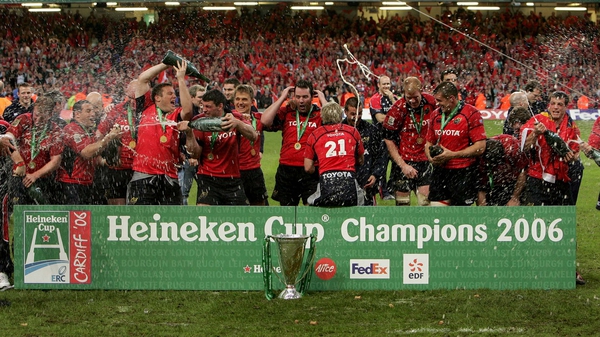 Munster celebrate winning the Heineken Cup in 2006
