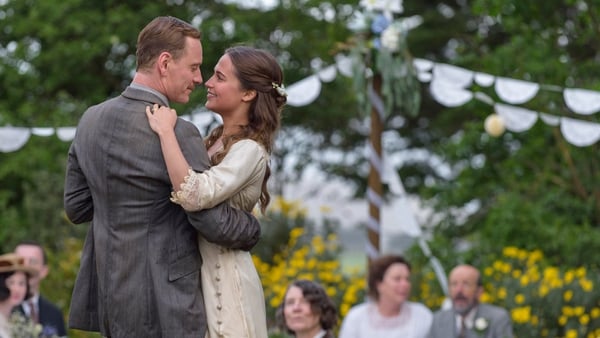 Tom and Isabel's wedding party. Fassbender and Vikander shine in The Light Between the Oceans