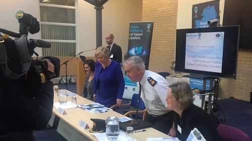Frances Fitzgerald was speaking at the launch of the Anti-Human Trafficking Plan