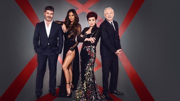 X Factor judges Louis Walsh, Sharon Osbourne, Nicole Scherzinger, and Simon Cowell