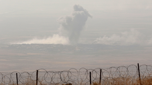 A picture taken from the top of Mount Zardak, about 25km east of Mosul