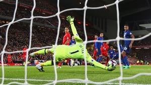 David De Gea saves from Emre Can at Anfield