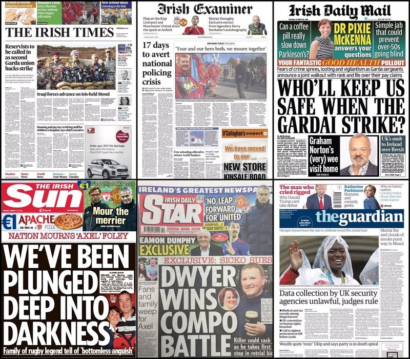 What it says in the Newspapers