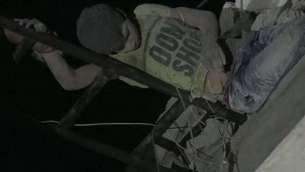 The boy was said to be recovering well after being rescued from the rubble