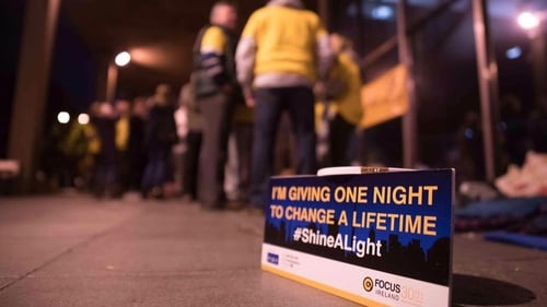 Focus Ireland's Shine A Light campaign encourages businesses to organise sponsored sleep outs to raise funds for homeless people.