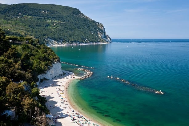 Beach, Sirolo, Marche